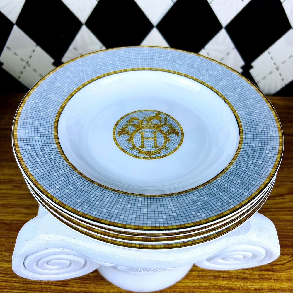 Hermès Mosaique au 24 Salad Plates Set of 4